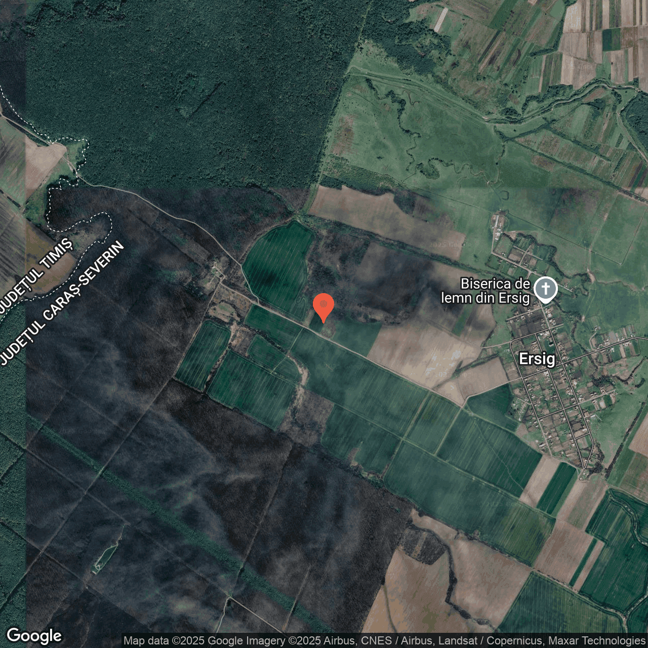 Poza harta hybrid, zoom 14, adresa Vermes Caras Severin, , judetul