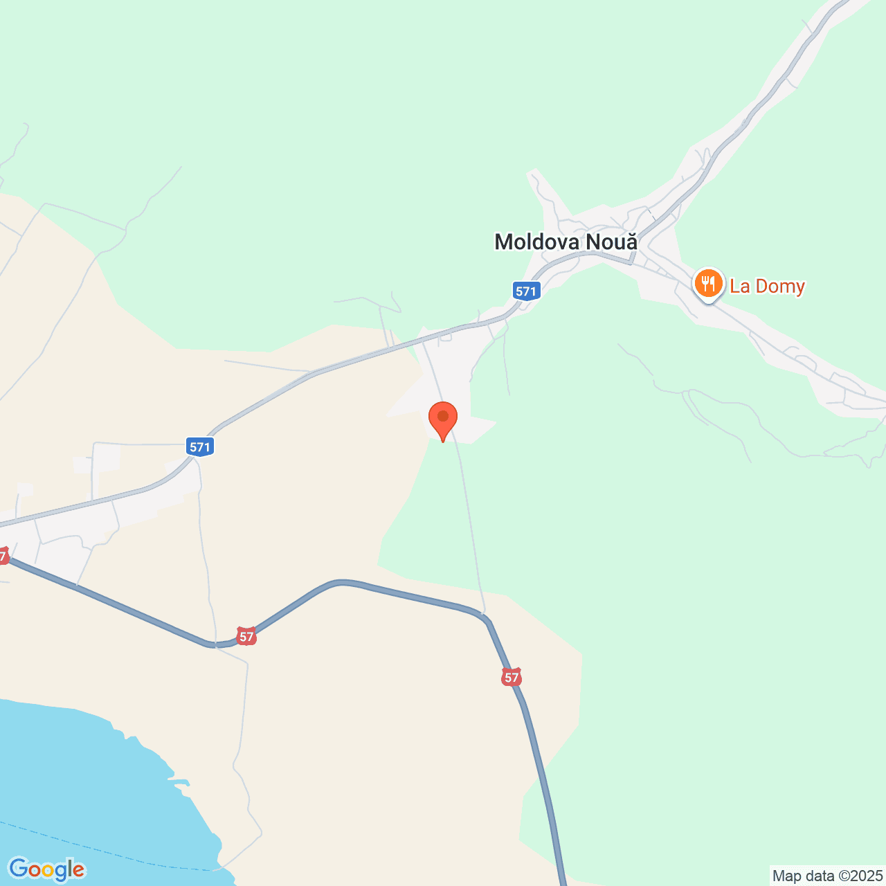 Poza harta streetview, zoom 14, adresa Moldova Nouă, str. Uzinelor, jud. Caraș-Severin, , judetul