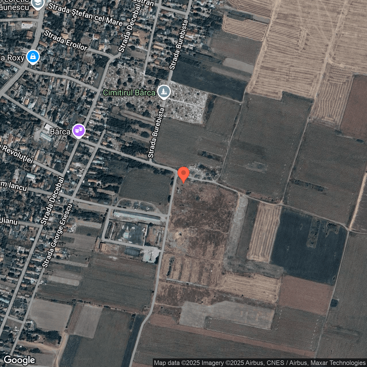 Poza harta hybrid, zoom 16, adresa Barca Dolj, , judetul