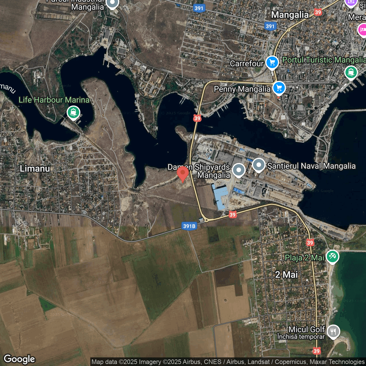 Poza harta hybrid, zoom 14, adresa Limanu Constanta, , judetul