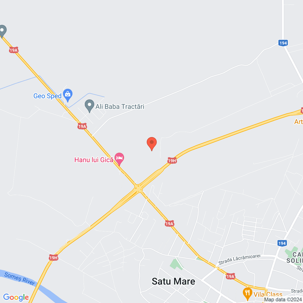 Poza harta streetview, zoom 14, adresa Satu Mare, strada Aurel Vlaicu, , judetul