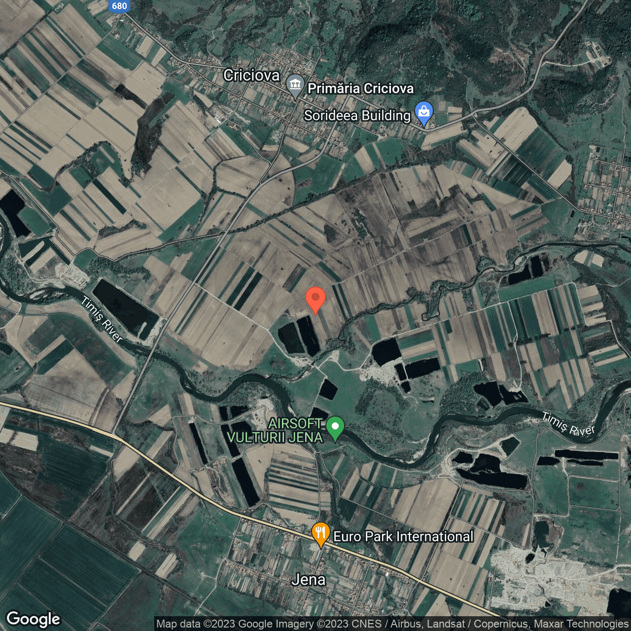 Poza harta hybrid, zoom 14, adresa Jena Timis, , judetul