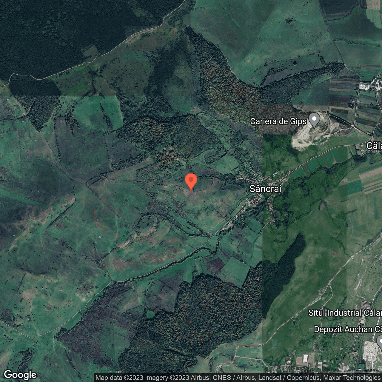 Poza harta hybrid, zoom 14, adresa Sancrai Hunedoara, , judetul