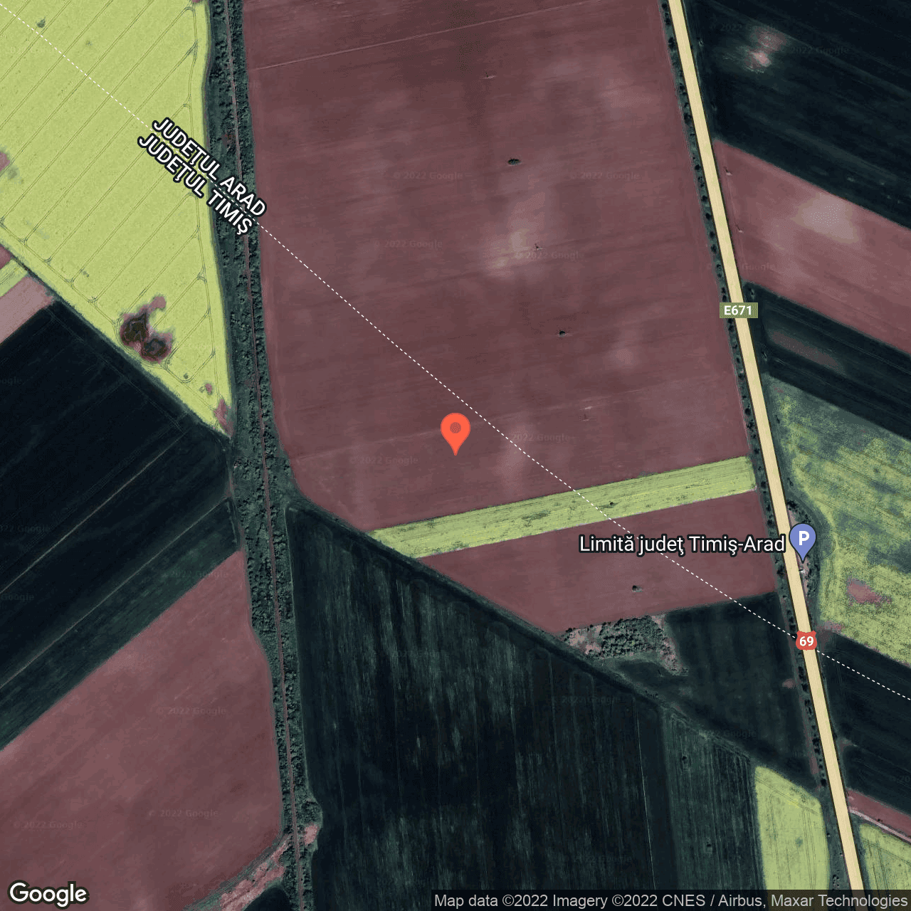 Poza harta hybrid, zoom 16, adresa Vinga, Vinga, judetul Arad