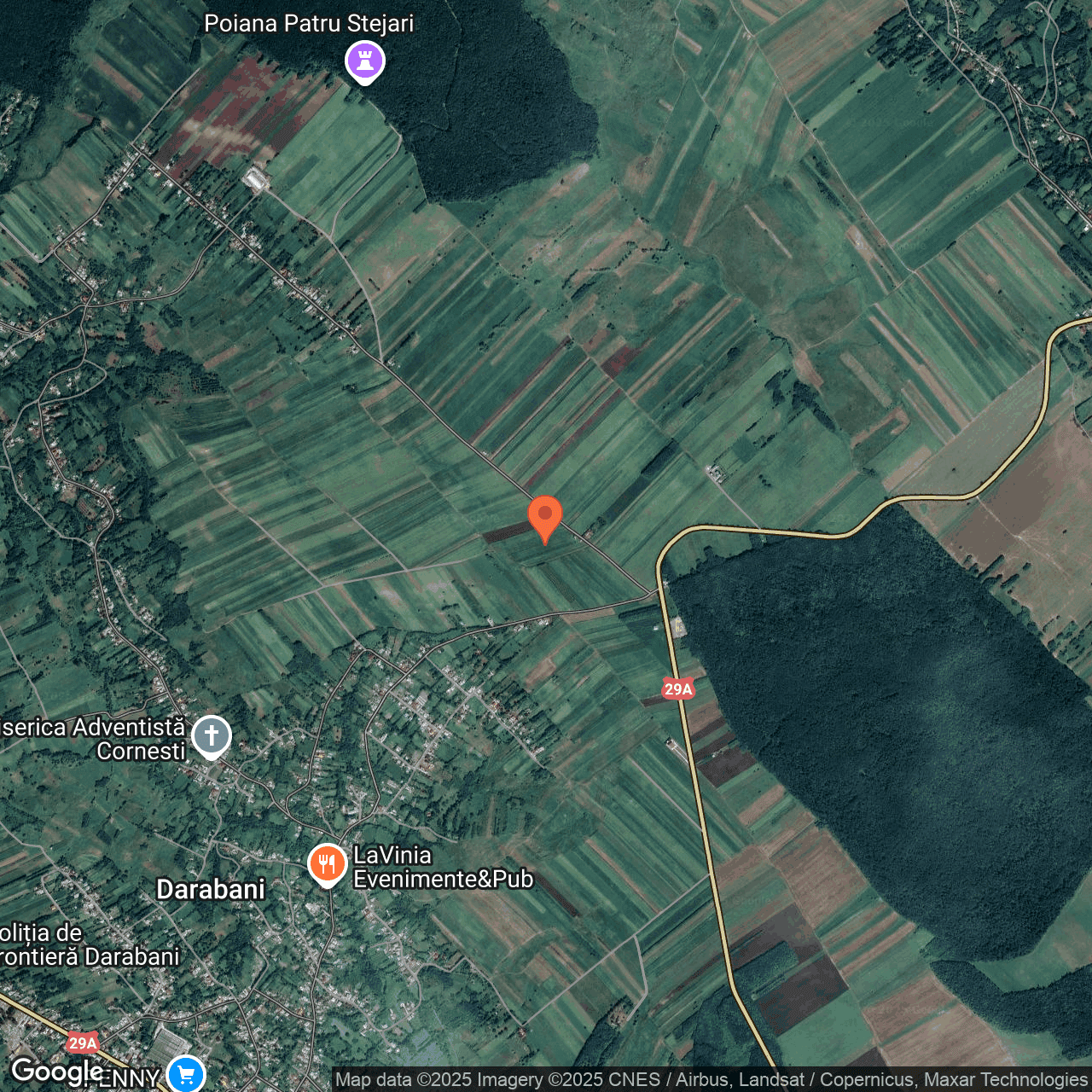 Poza harta hybrid, zoom 14, adresa Darabani Botosani, , judetul