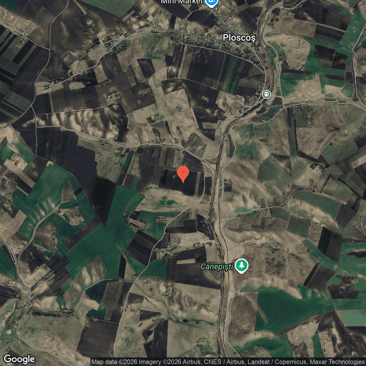 Poza harta hybrid, zoom 14, adresa Ploscos Cluj, , judetul