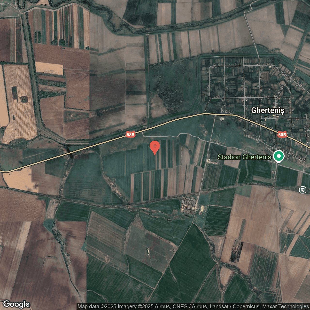 Poza harta hybrid, zoom 14, adresa Berzovia Caras Severin, , judetul