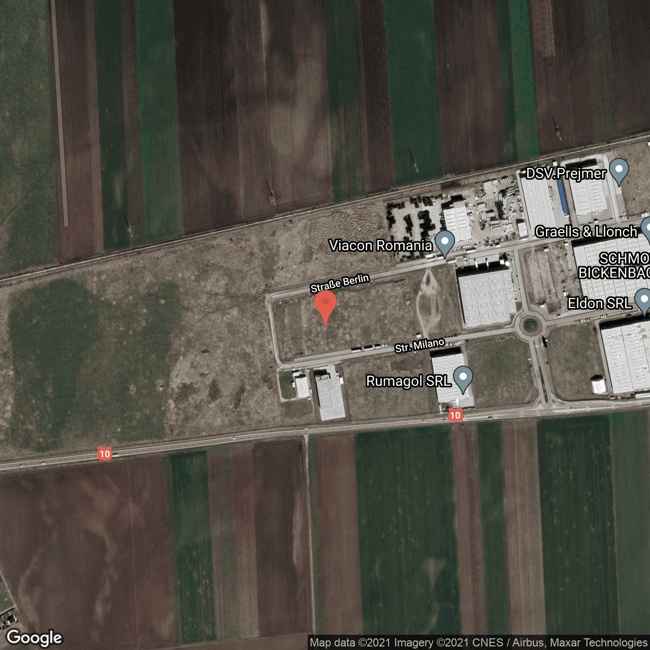 Poza harta hybrid, zoom 16, adresa Prejmer, Prejmer, judetul Brasov