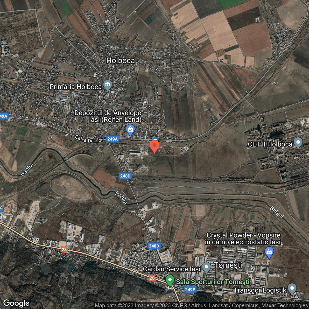 Poza harta hybrid, zoom 14, adresa Holboca, , judetul