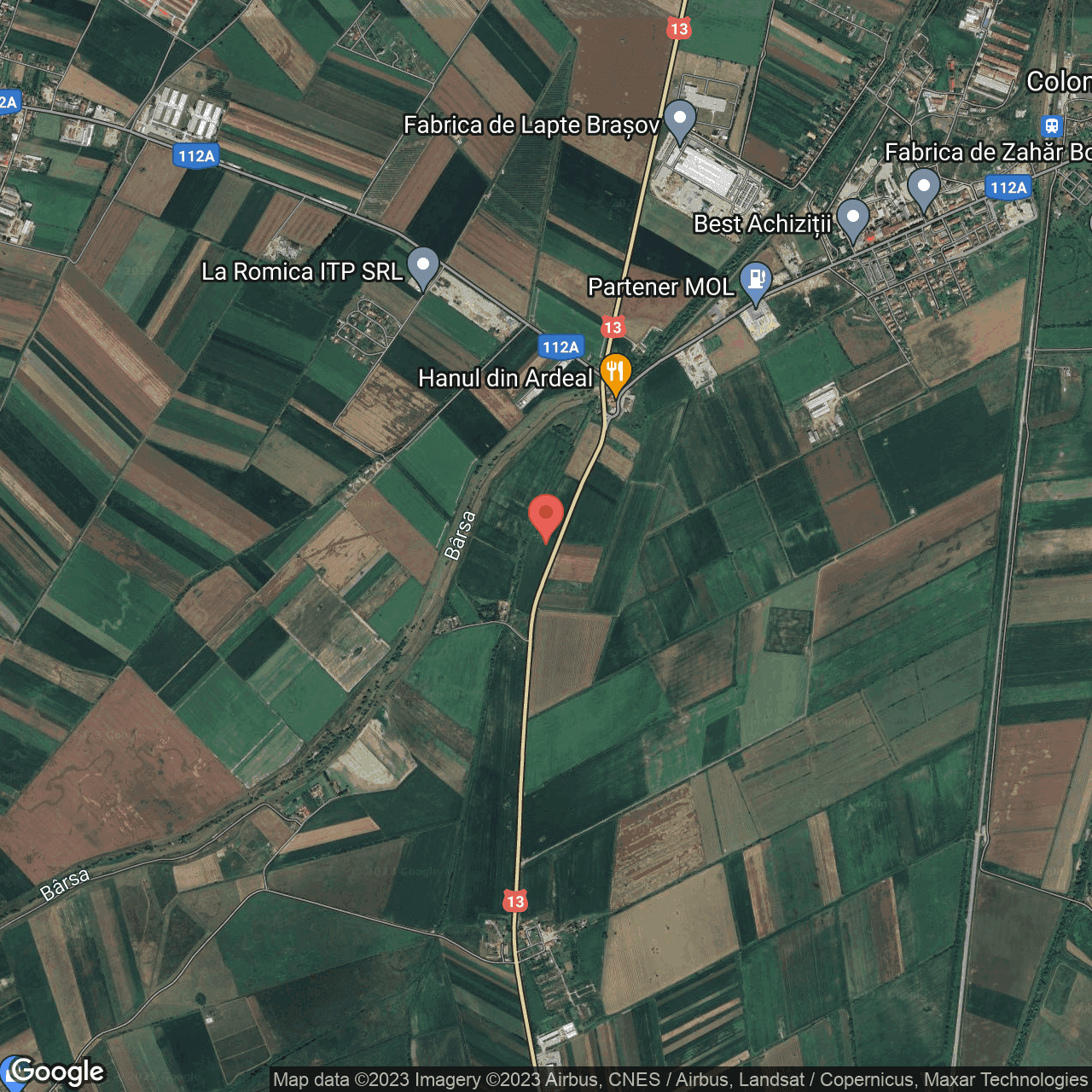 Poza harta hybrid, zoom 14, adresa Brasov, , judetul