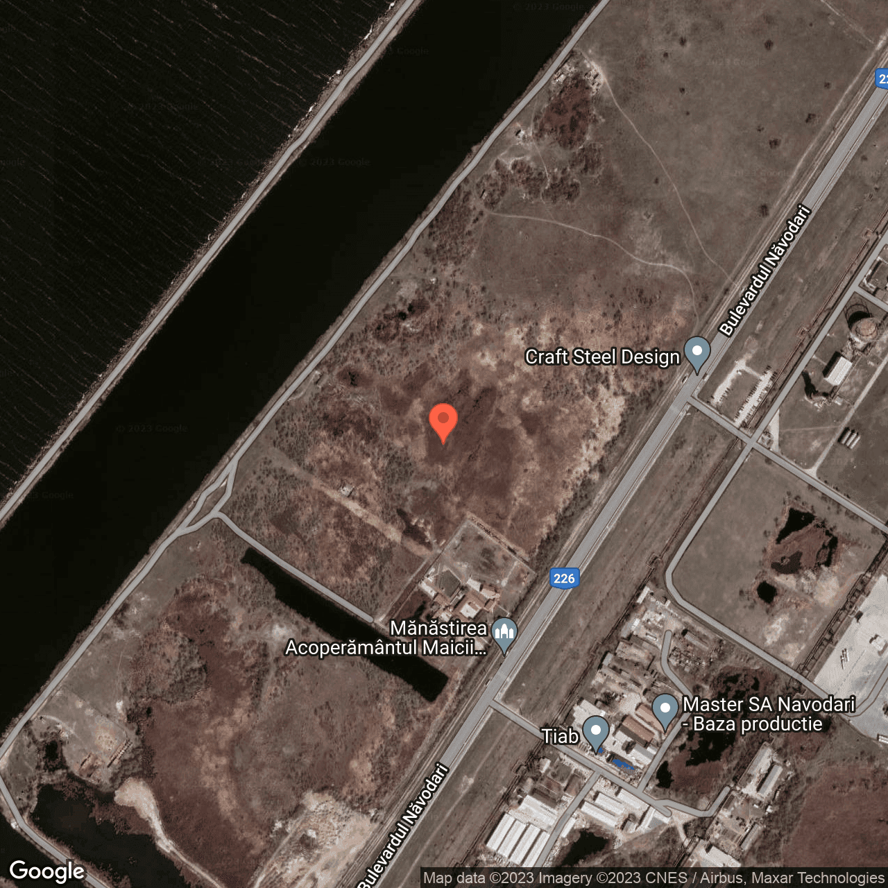 Poza harta hybrid, zoom 16, adresa Navodari, , judetul