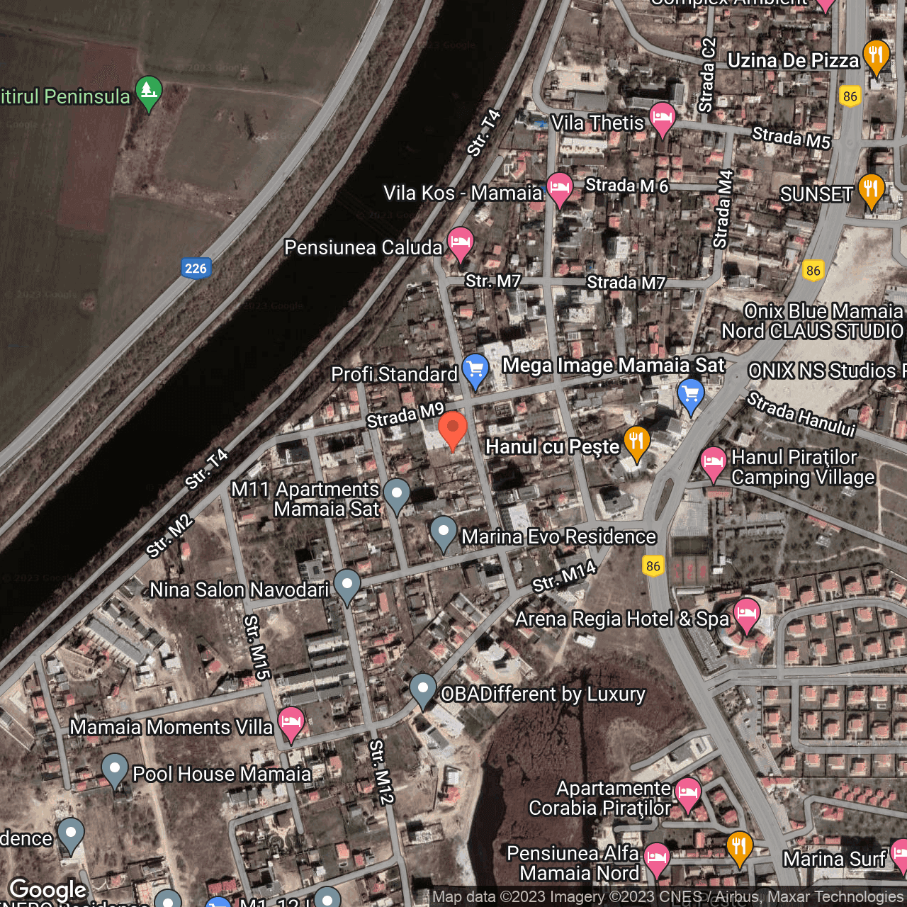 Poza harta hybrid, zoom 16, adresa M10 Navodari, , judetul