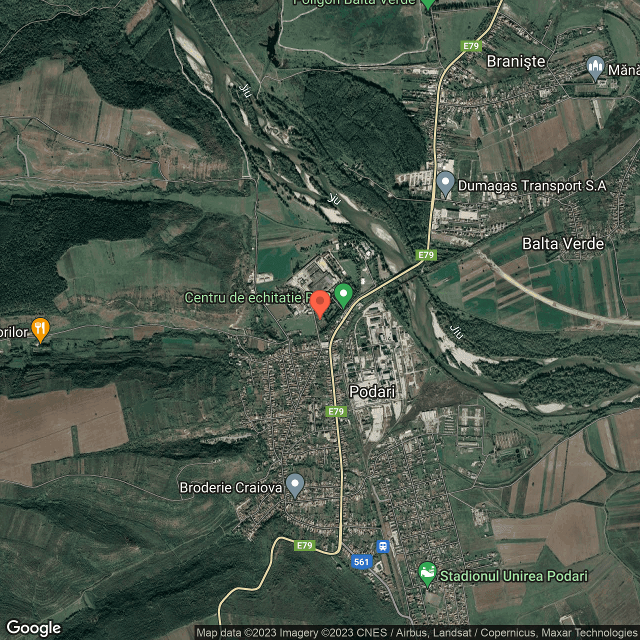 Poza harta hybrid, zoom 14, adresa Podari, , judetul