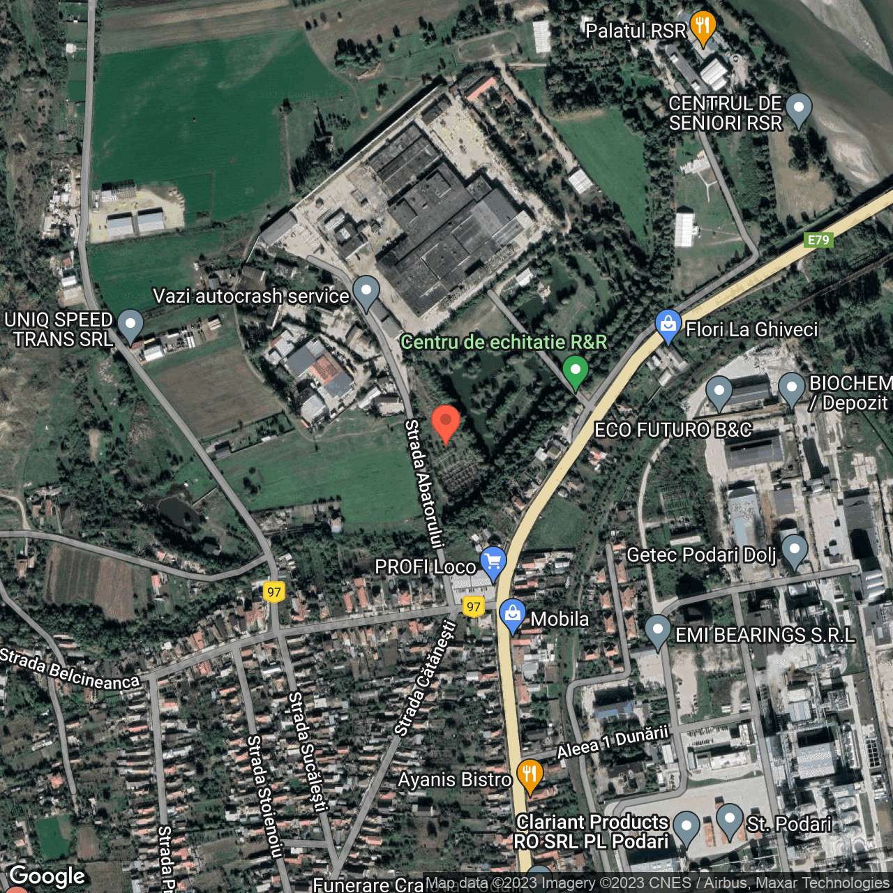 Poza harta hybrid, zoom 16, adresa Podari, , judetul