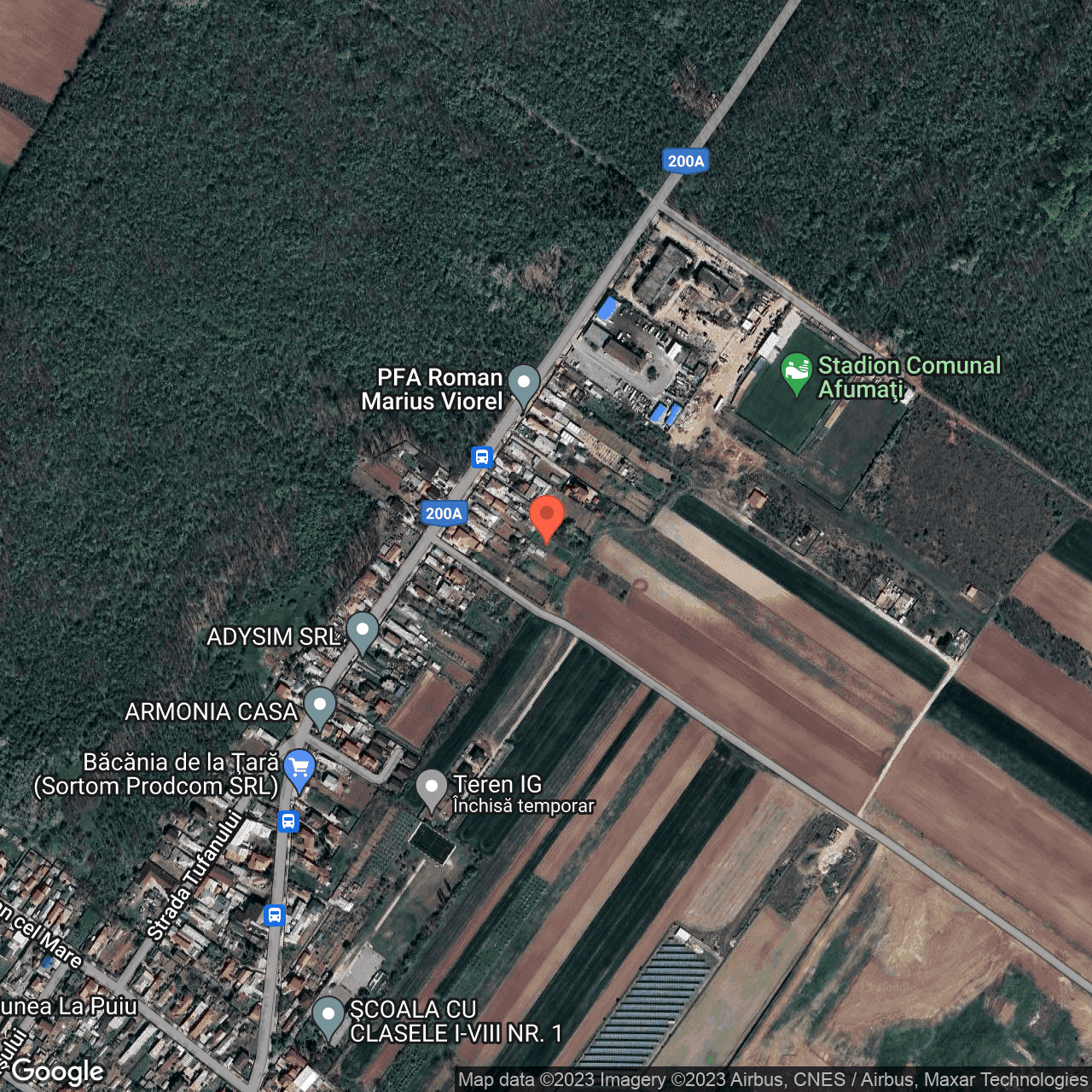 Poza harta hybrid, zoom 16, adresa Afumati , , judetul