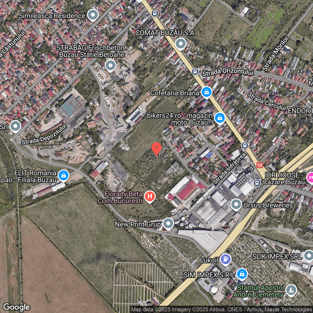 Poza harta hybrid, zoom 16, adresa Buzău, Str. Înfrățirii, Nr. 14, Jud. Buzău, , judetul