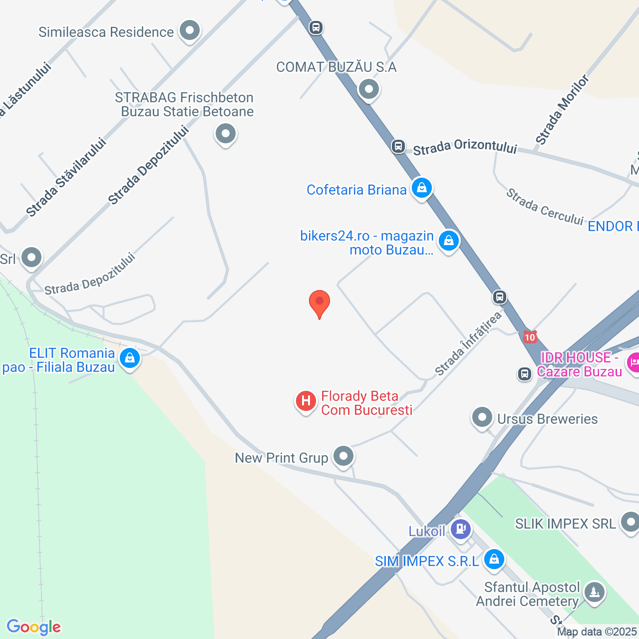 Poza harta streetview, zoom 16, adresa Buzău, Str. Înfrățirii, Nr. 14, Jud. Buzău, , judetul