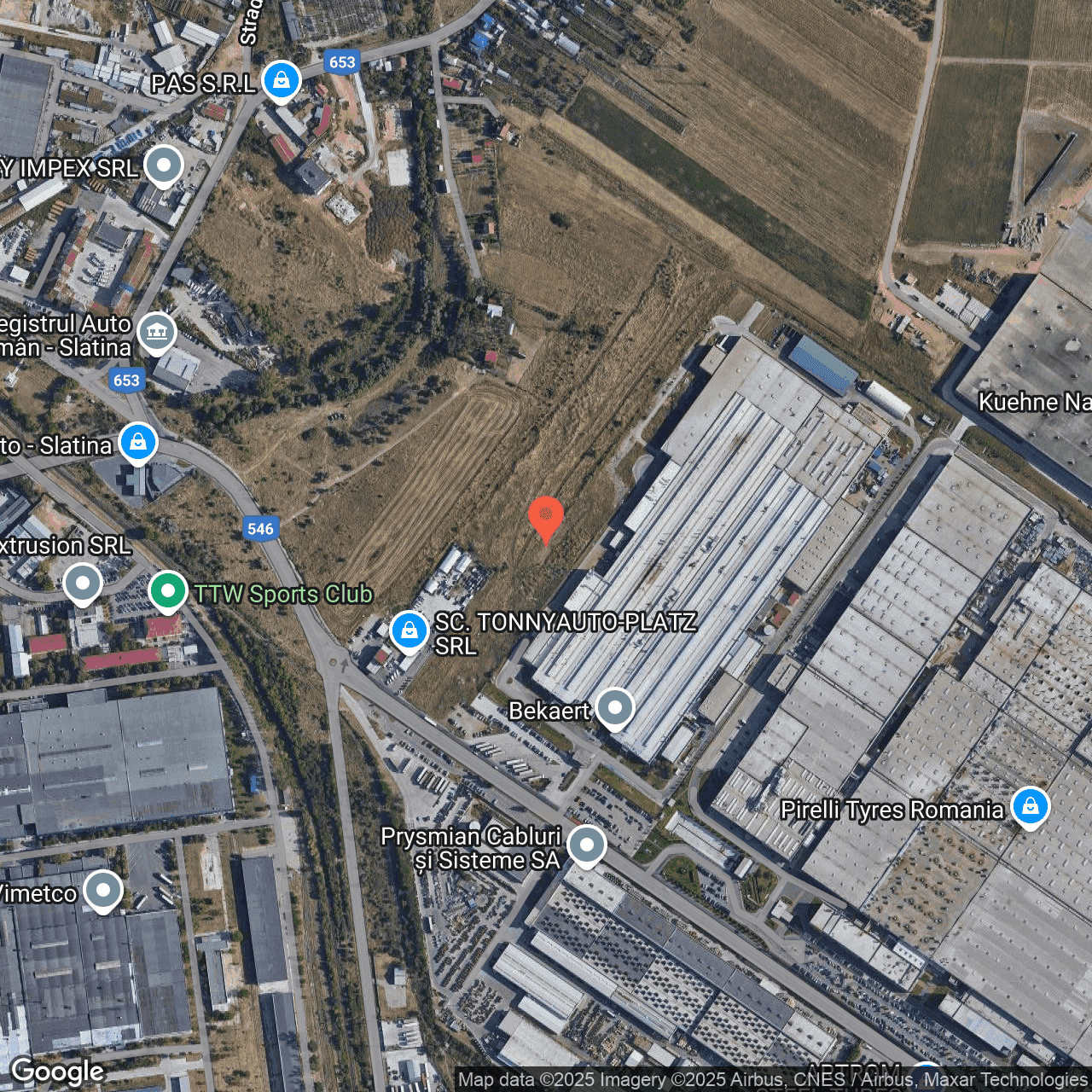 Poza harta hybrid, zoom 16, adresa Slatina Olt, , judetul