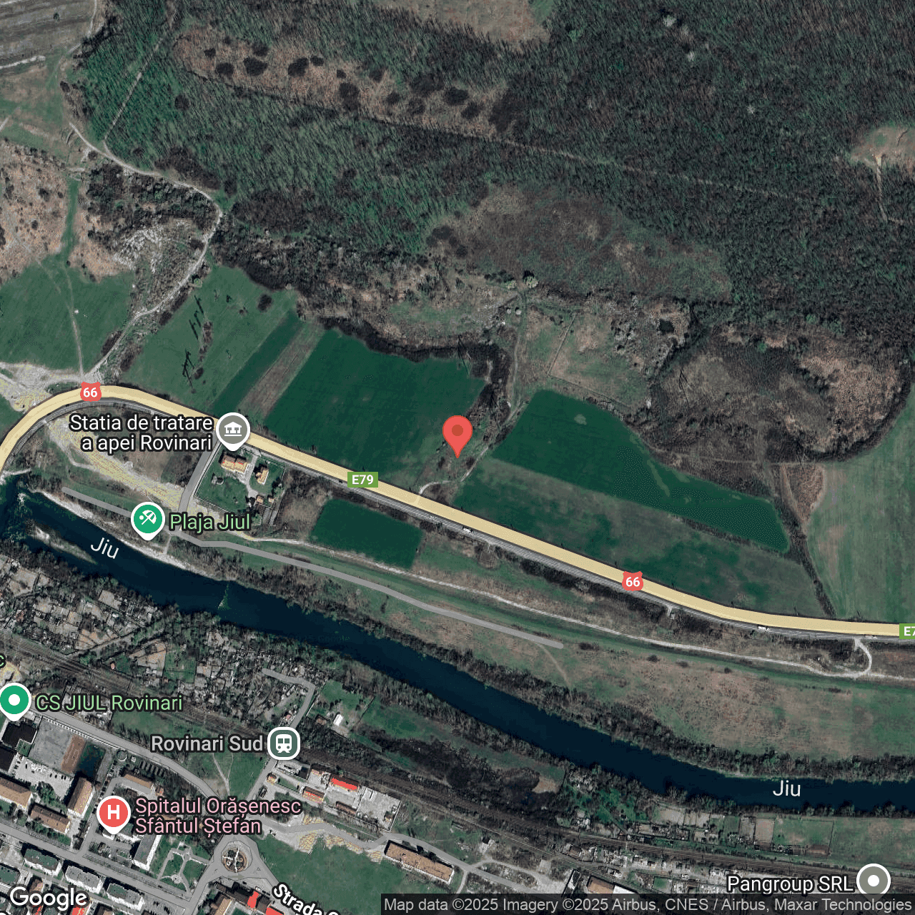 Poza harta hybrid, zoom 16, adresa Rovinari Gorj, , judetul