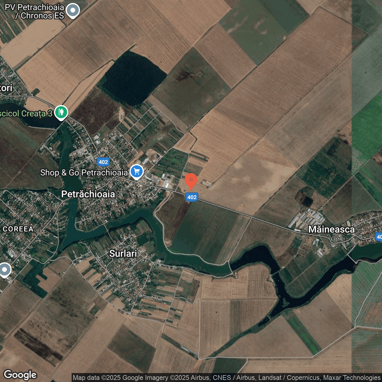 Poza harta hybrid, zoom 14, adresa Petrachioaia Ilfov, , judetul