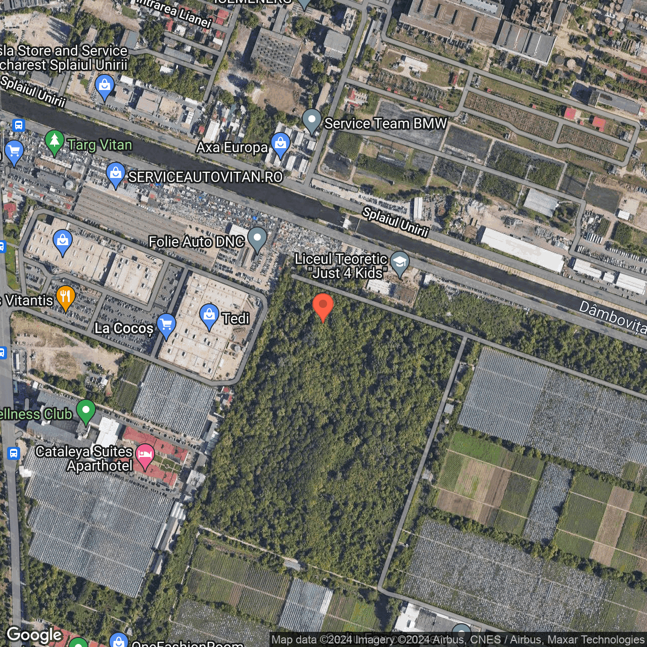 Poza harta hybrid, zoom 16, adresa Bucuresti, str. Splaiul Unirii, nr.454A , , judetul