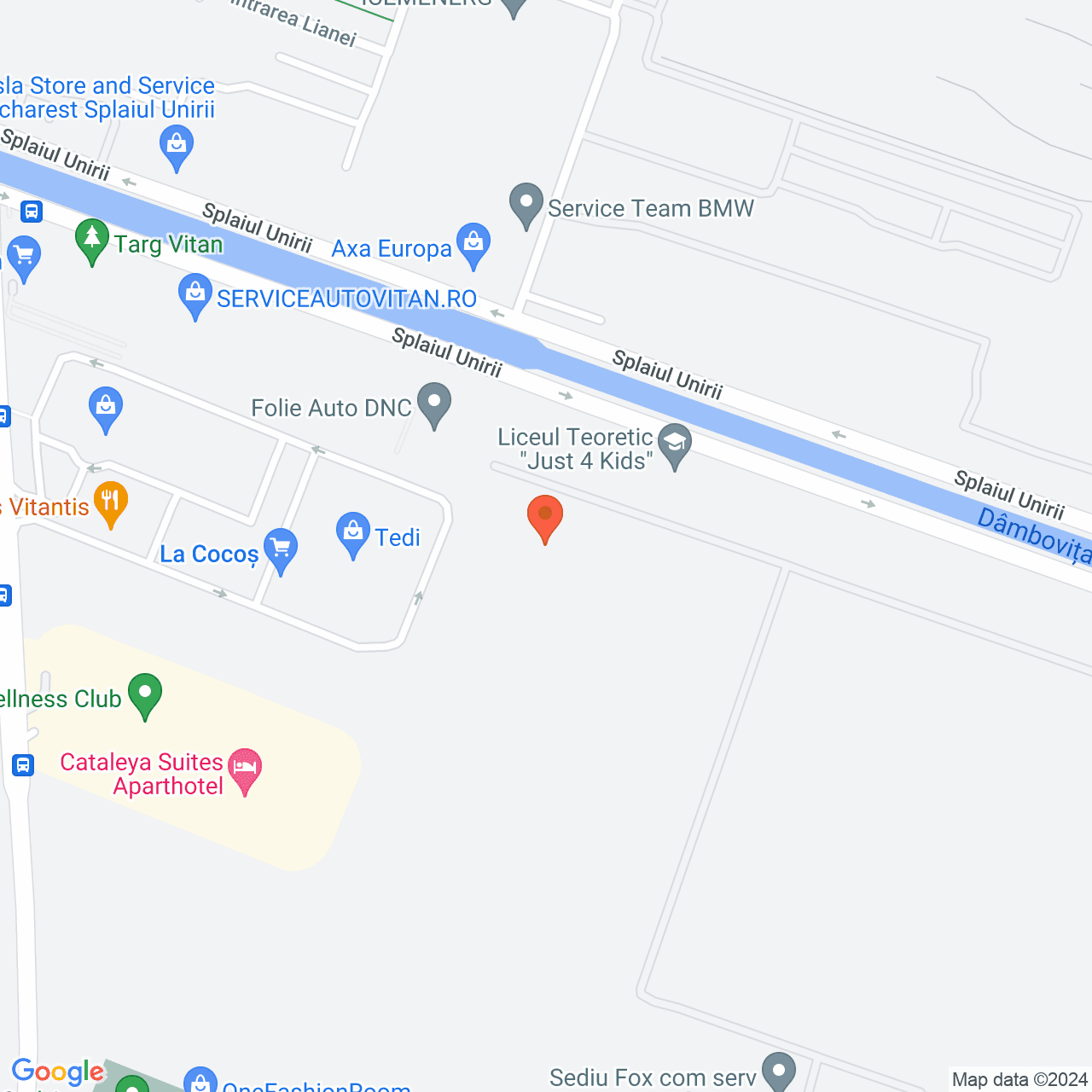 Poza harta streetview, zoom 16, adresa Bucuresti, str. Splaiul Unirii, nr.454A , , judetul