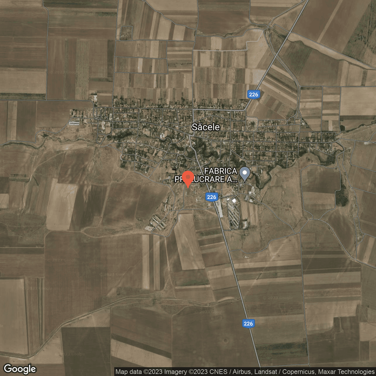 Poza harta hybrid, zoom 14, adresa Sacele, str. Santierului, nr. 7B, , judetul