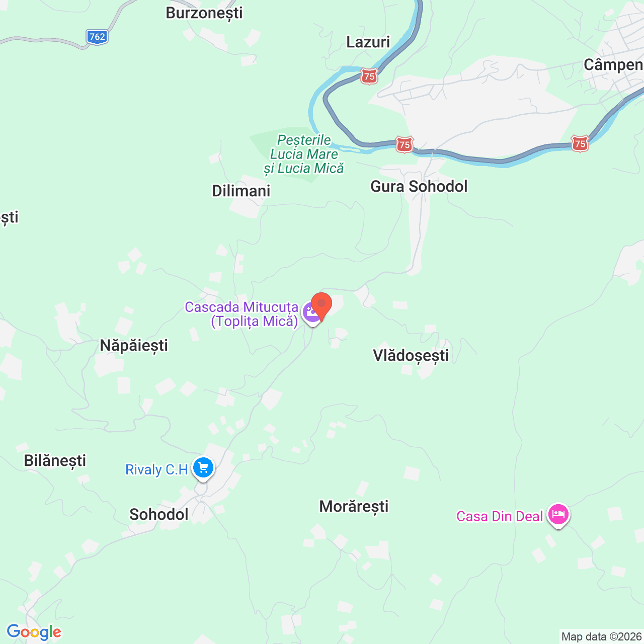 Poza harta streetview, zoom 14, adresa Sohodol, jud. Alba, , judetul