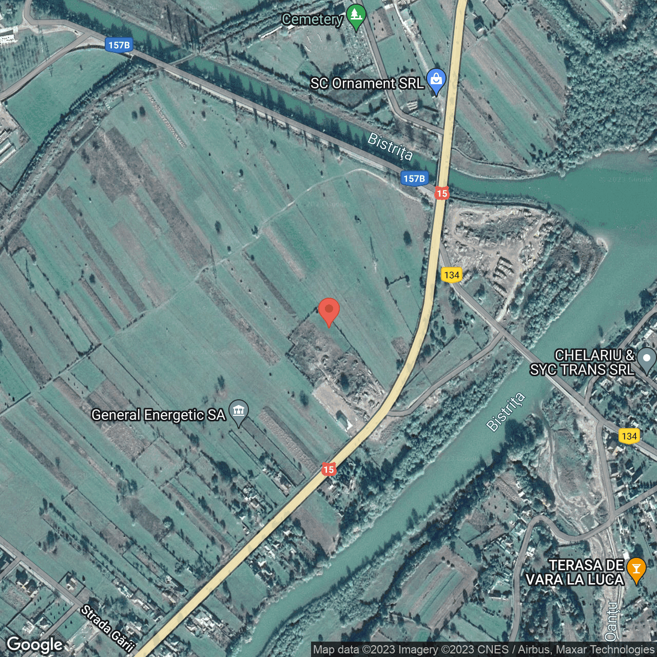 Poza harta hybrid, zoom 16, adresa Stejaru Neamt, , judetul