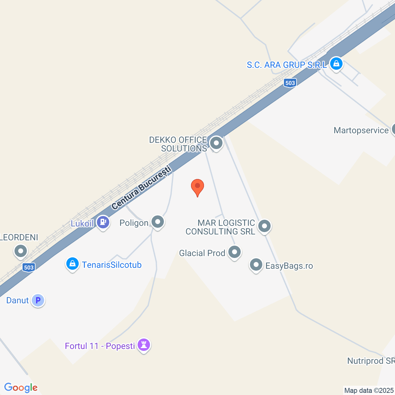 Poza harta streetview, zoom 16, adresa Popești Leordeni, Șos. de Centură nr. 77D, , judetul