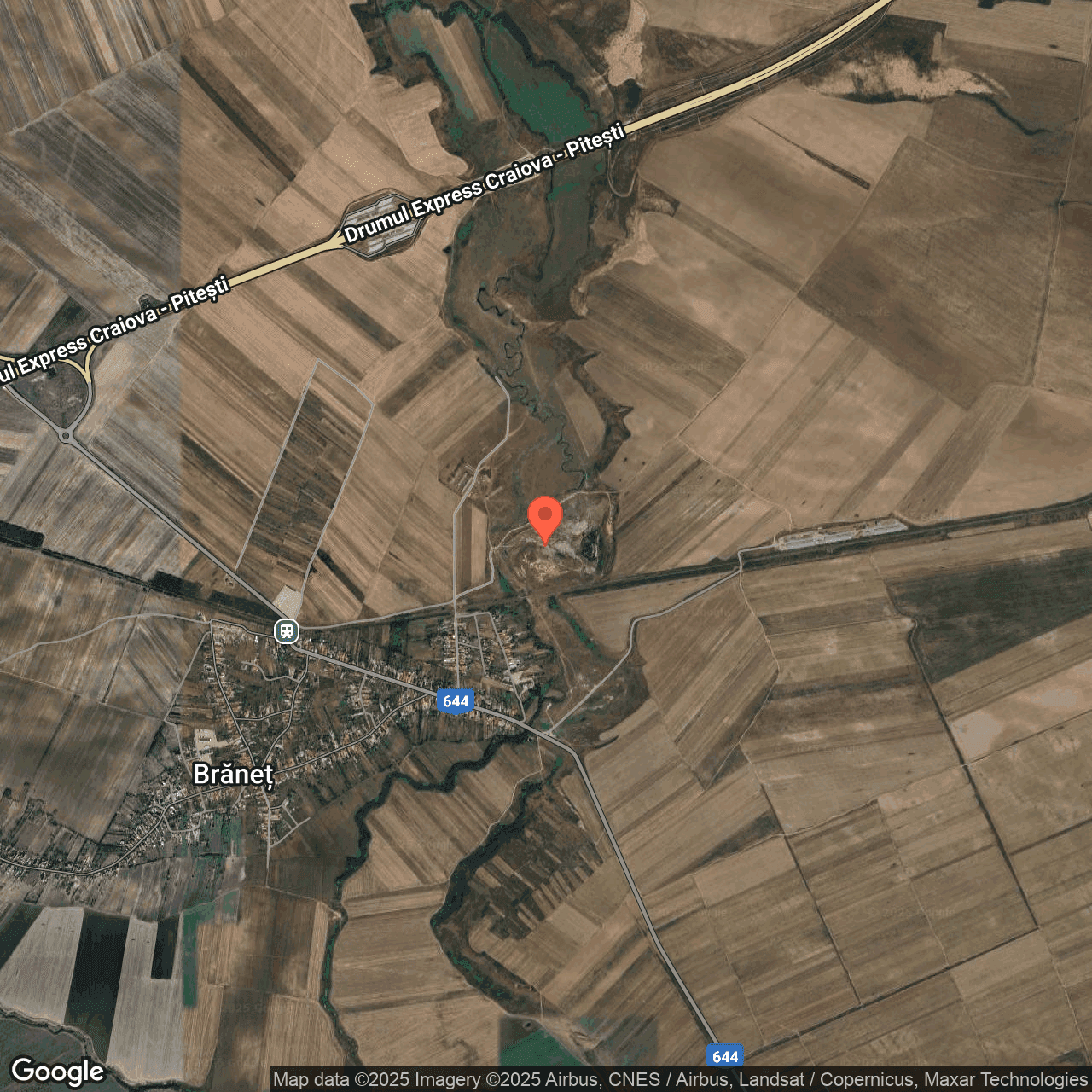 Poza harta hybrid, zoom 14, adresa Bârza Olt, , judetul