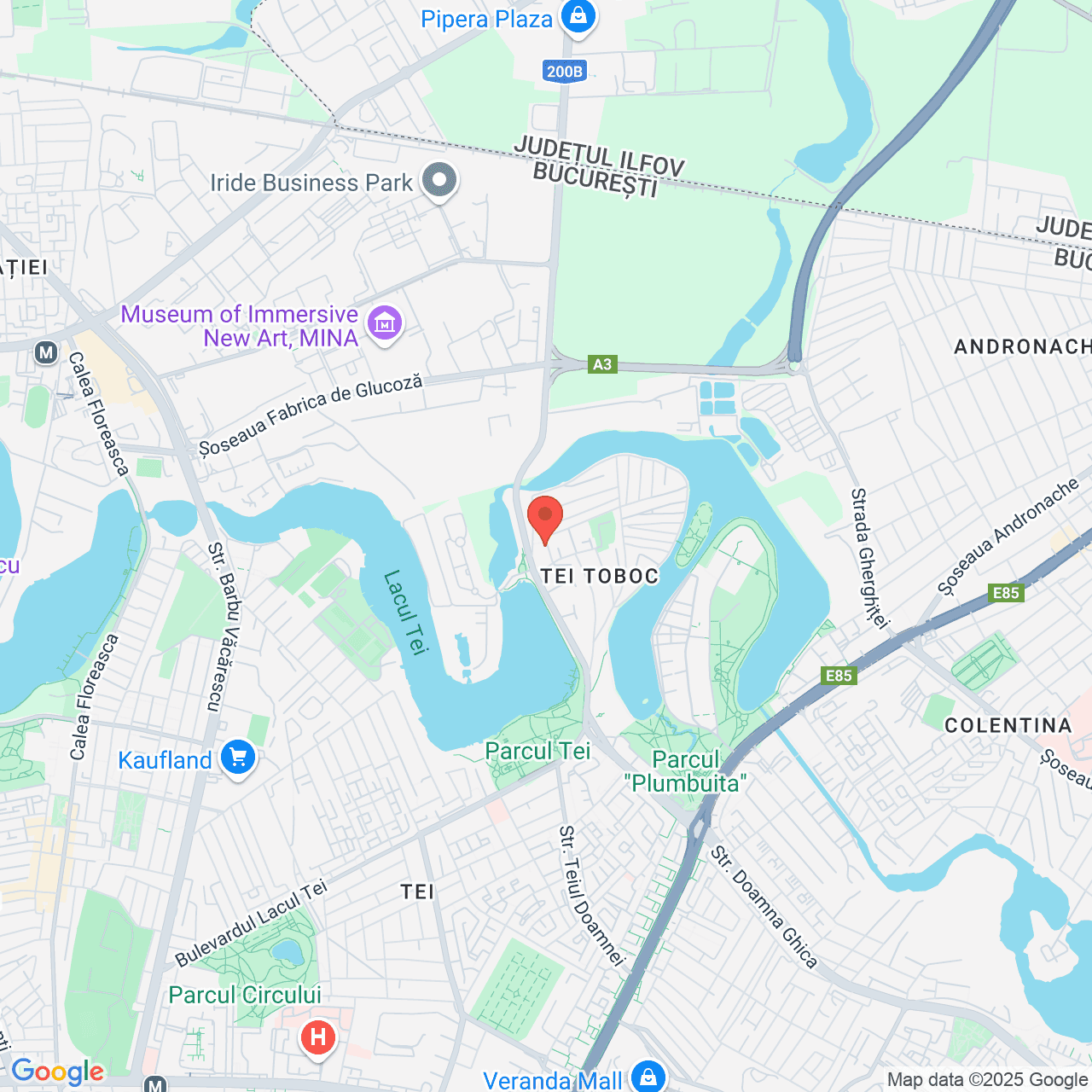 Poza harta streetview, zoom 14, adresa Bucuresti, str. Ferestrei nr. 15, , judetul