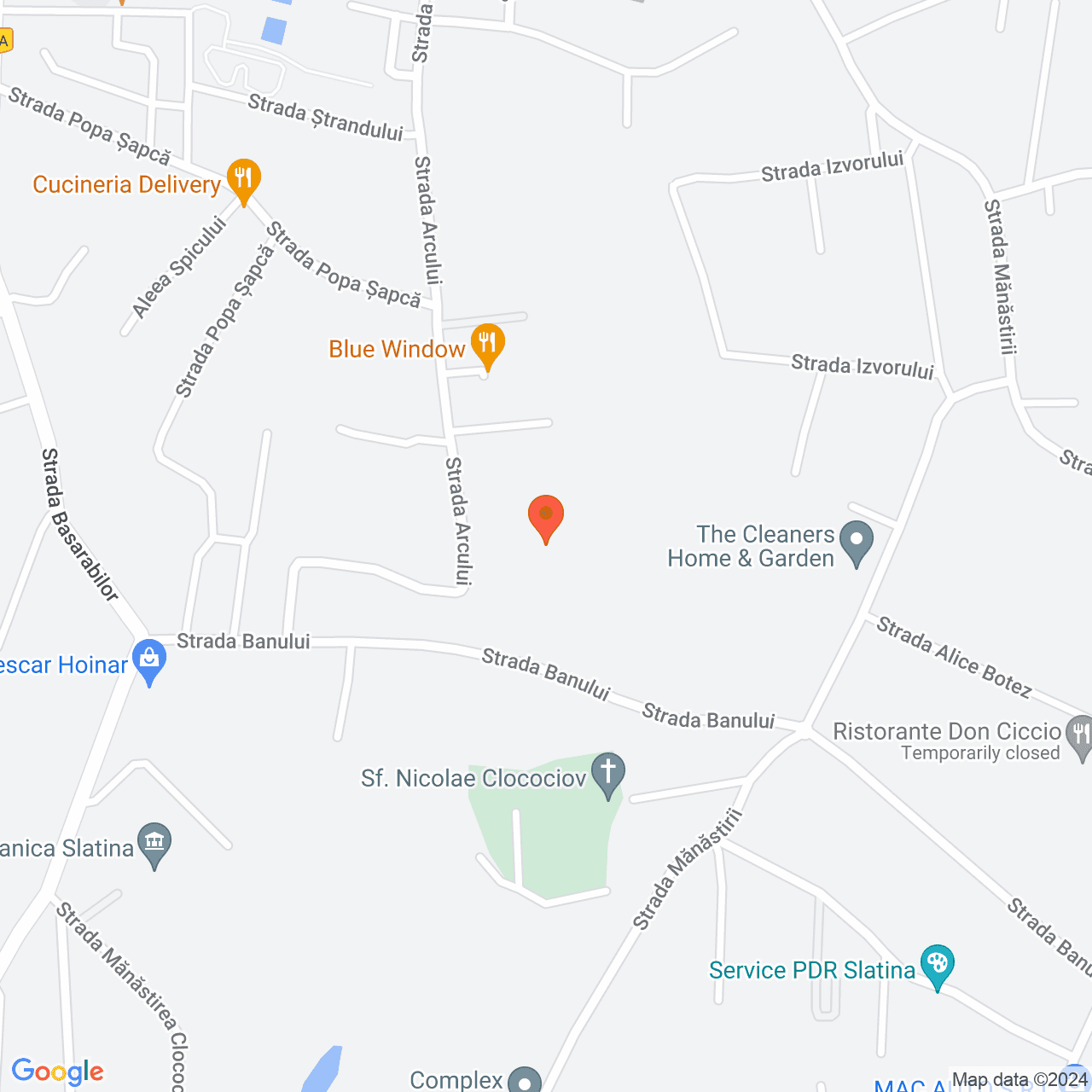 Poza harta streetview, zoom 16, adresa Slatina, Str. Banului, Nr. 90, , judetul