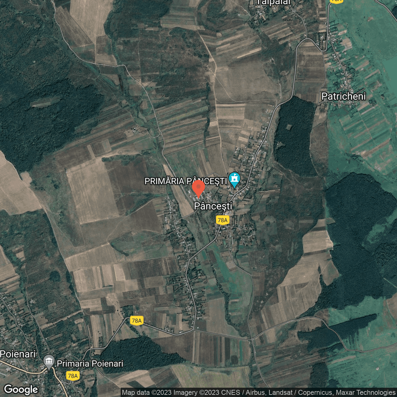 Poza harta hybrid, zoom 14, adresa Pancesti, , judetul