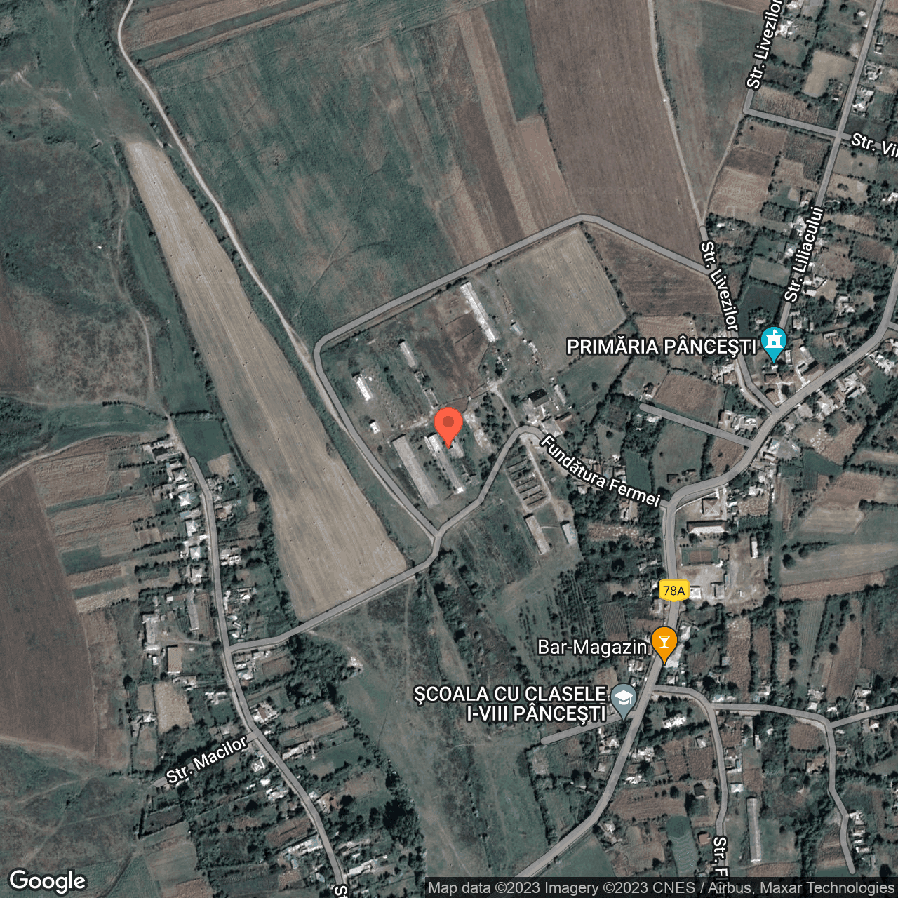 Poza harta hybrid, zoom 16, adresa Pancesti, , judetul