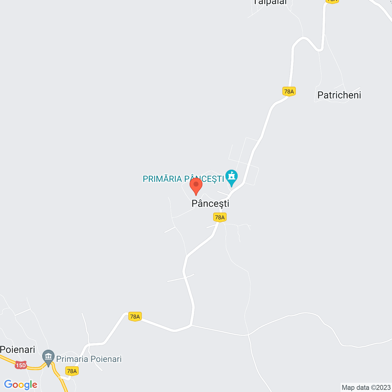 Poza harta streetview, zoom 14, adresa Pancesti, , judetul