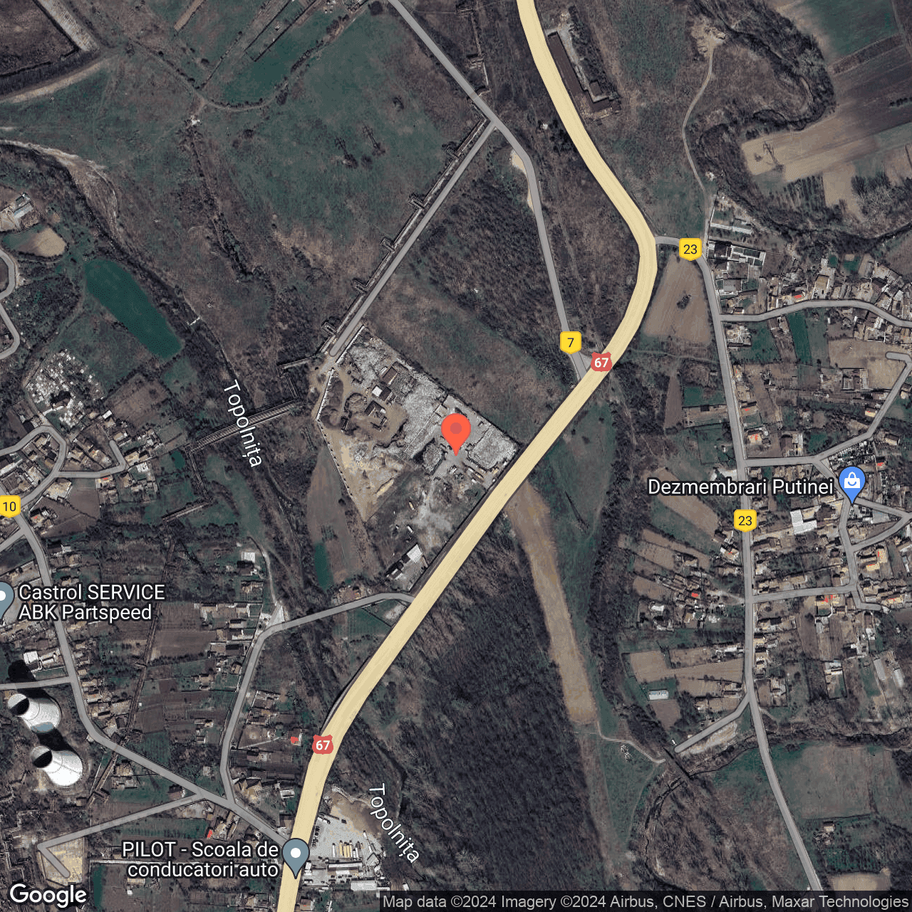 Poza harta hybrid, zoom 16, adresa Izvoru Barzii Mehedinti, , judetul