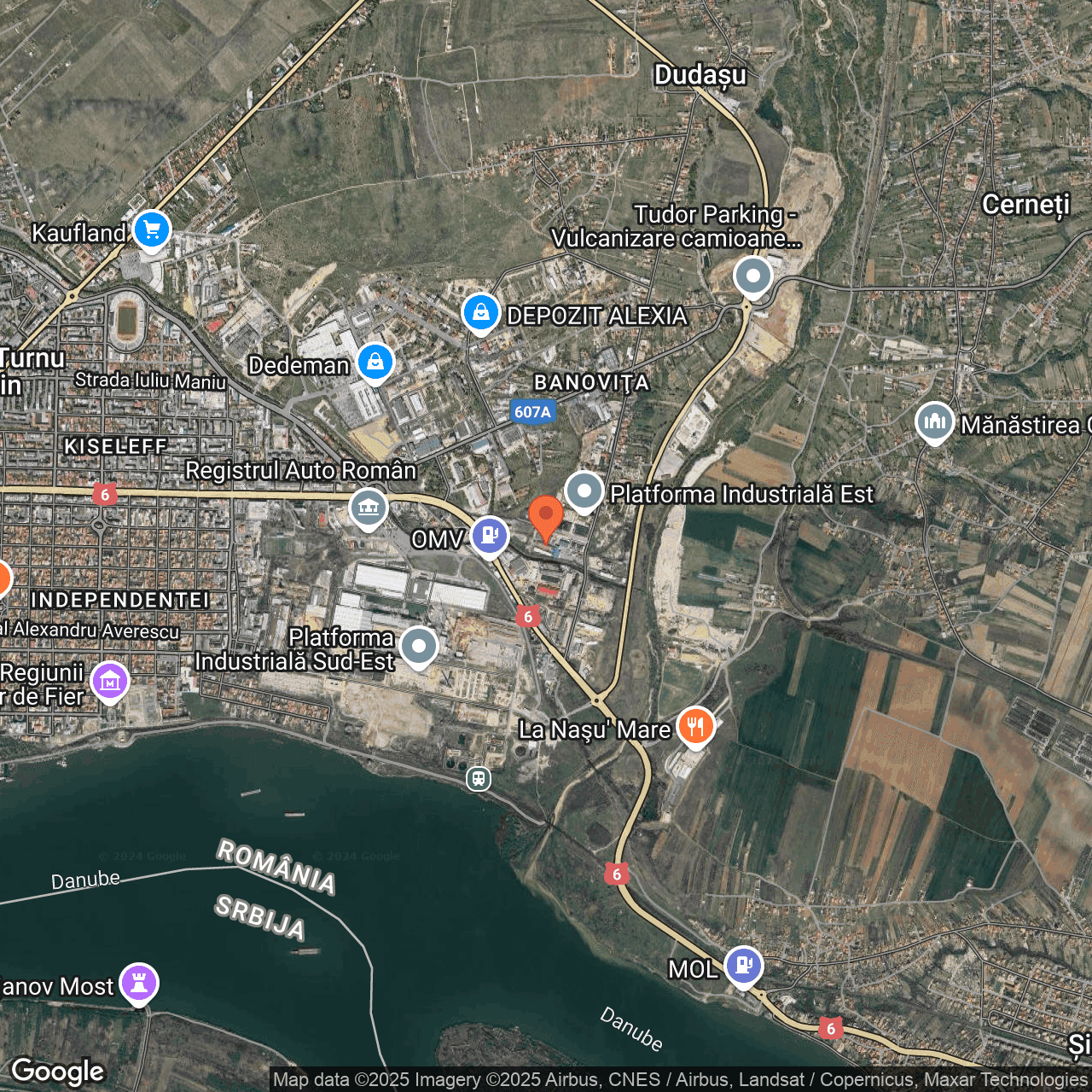 Poza harta hybrid, zoom 14, adresa Dr. Tr. Severin, str. Banoviței, nr. 5, , judetul