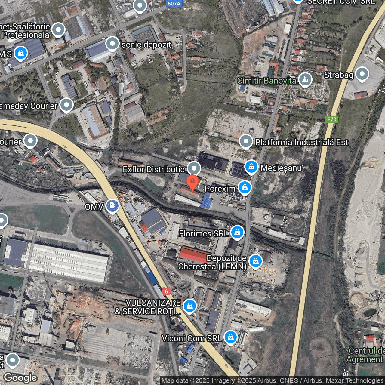 Poza harta hybrid, zoom 16, adresa Dr. Tr. Severin, str. Banoviței, nr. 5, , judetul