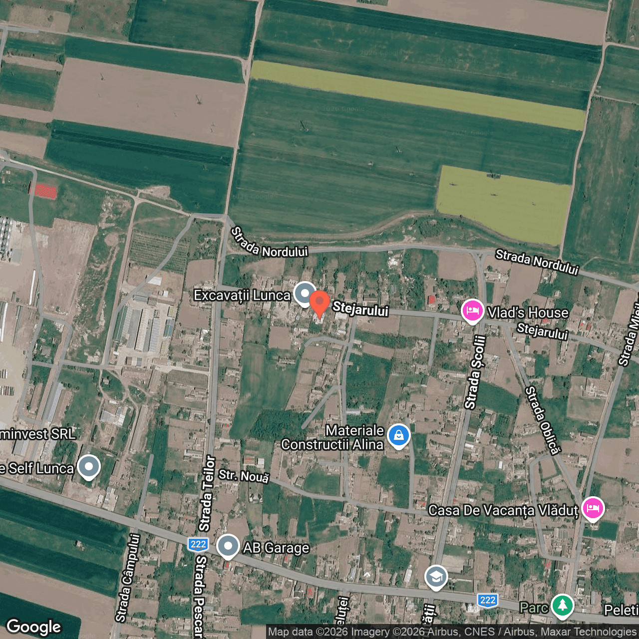 Poza harta hybrid, zoom 16, adresa Lunca, comuna Ceamurlia de Jos, str. Maidanului, nr.15, , judetul