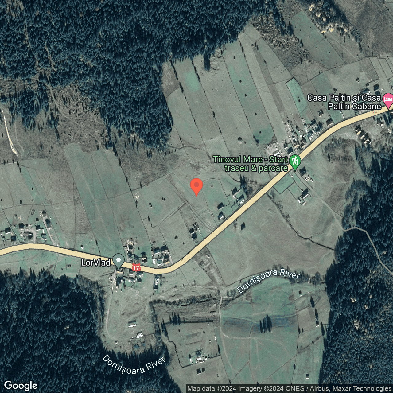 Poza harta hybrid, zoom 16, adresa Poiana Stampei Suceava, , judetul