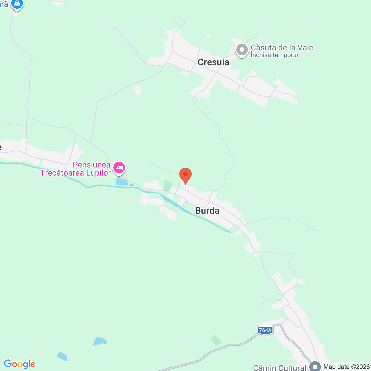 Poza harta streetview, zoom 14, adresa Burda Budureasa Bihor, , judetul