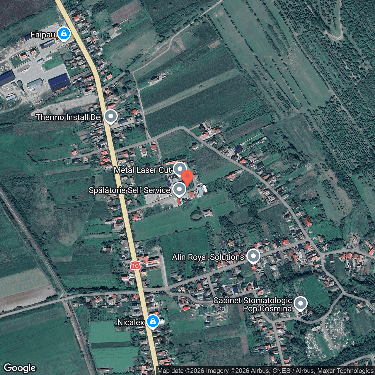 Poza harta hybrid, zoom 16, adresa Urișor, comuna Cășeiu, jud. Cluj, , judetul