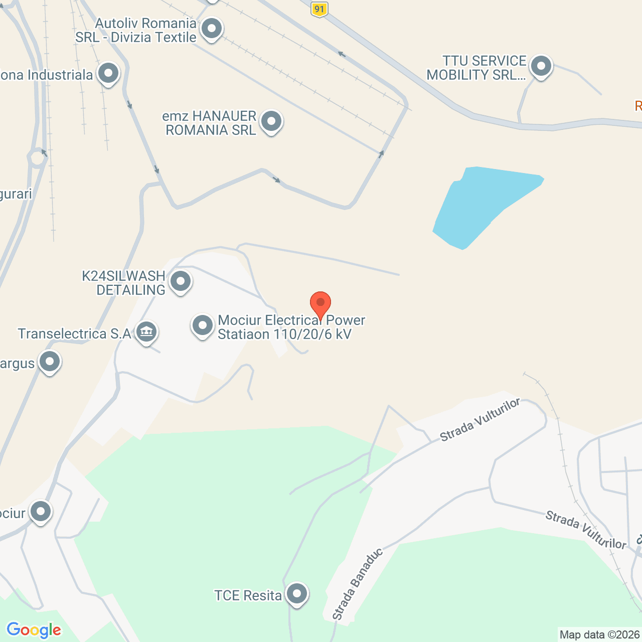 Poza harta streetview, zoom 16, adresa Strada Vulturilor, Resita, judetul Caras-Severin, , judetul