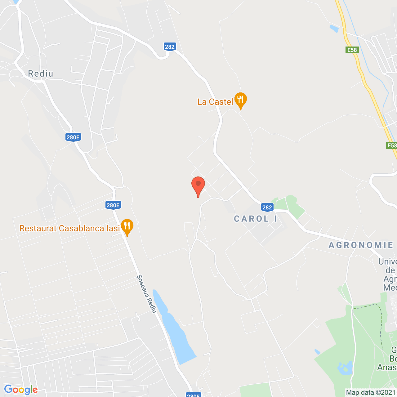 Poza harta streetview, zoom 14, adresa Copou, Iasi, judetul Iasi