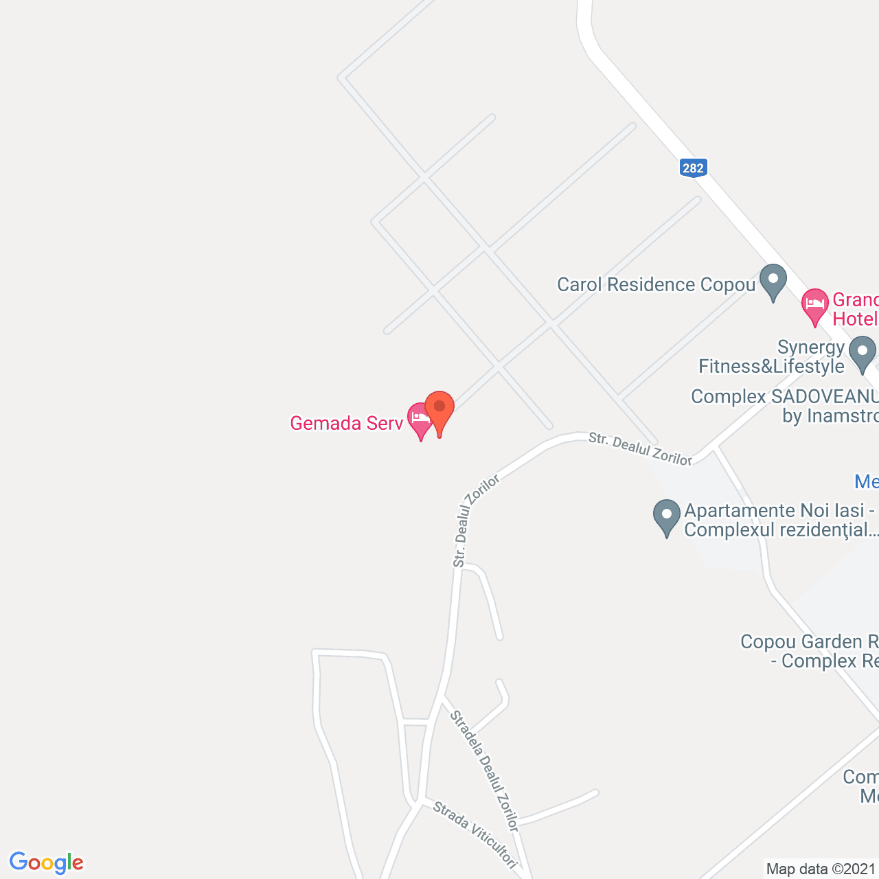 Poza harta streetview, zoom 16, adresa Copou, Iasi, judetul Iasi