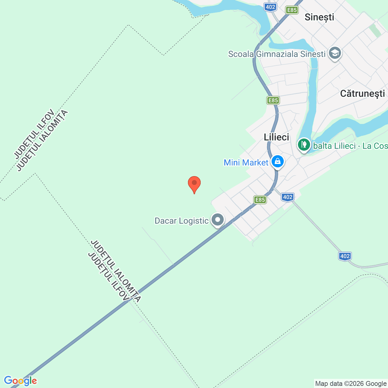Poza harta streetview, zoom 14, adresa Lilieci Sinesti Ialomita, , judetul