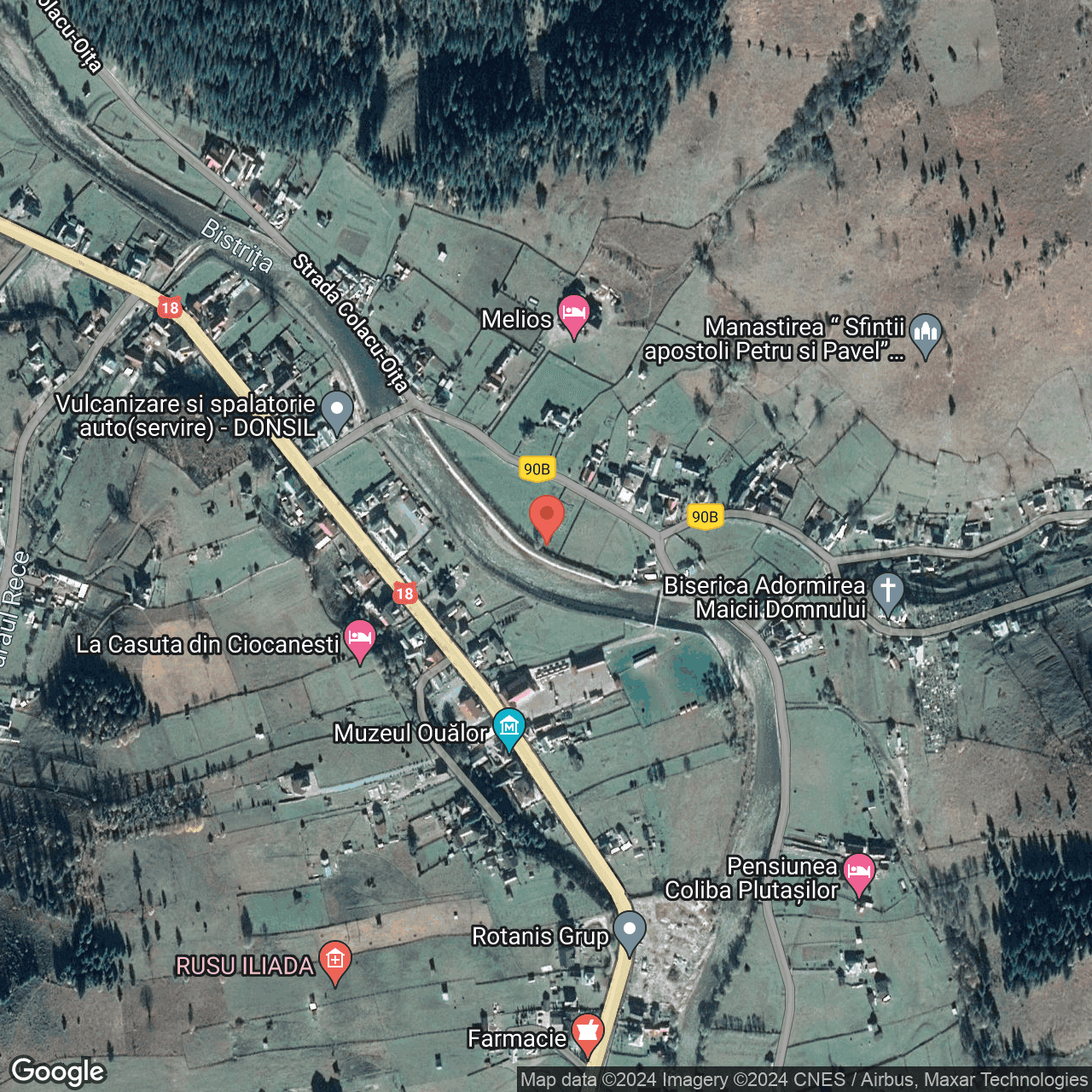 Poza harta hybrid, zoom 16, adresa Ciocanesti Suceava, , judetul