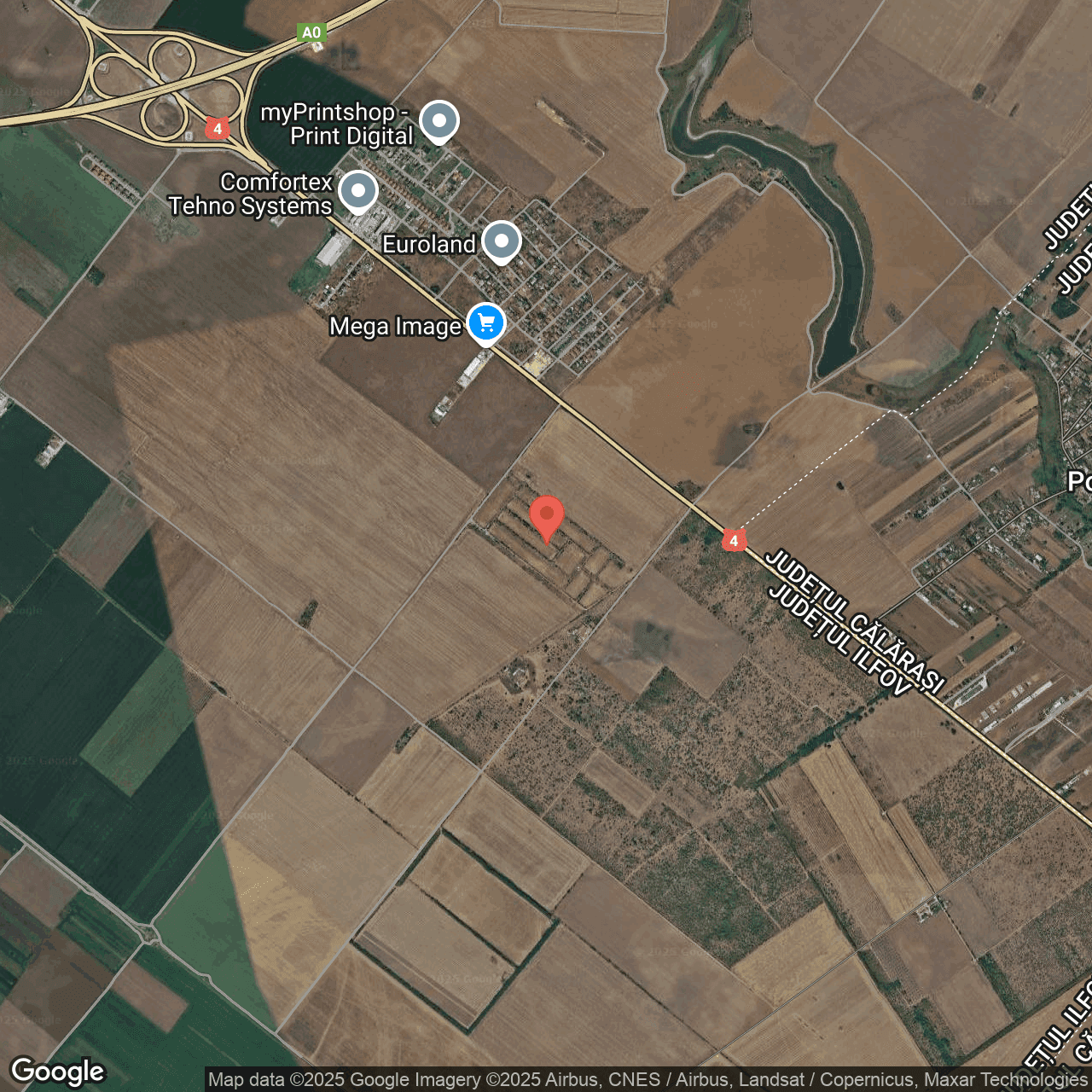 Poza harta hybrid, zoom 14, adresa Popesti Leordeni, Judetul Ilfov, , judetul