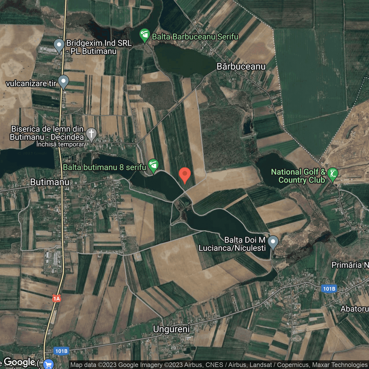 Poza harta hybrid, zoom 14, adresa Butimanu , , judetul